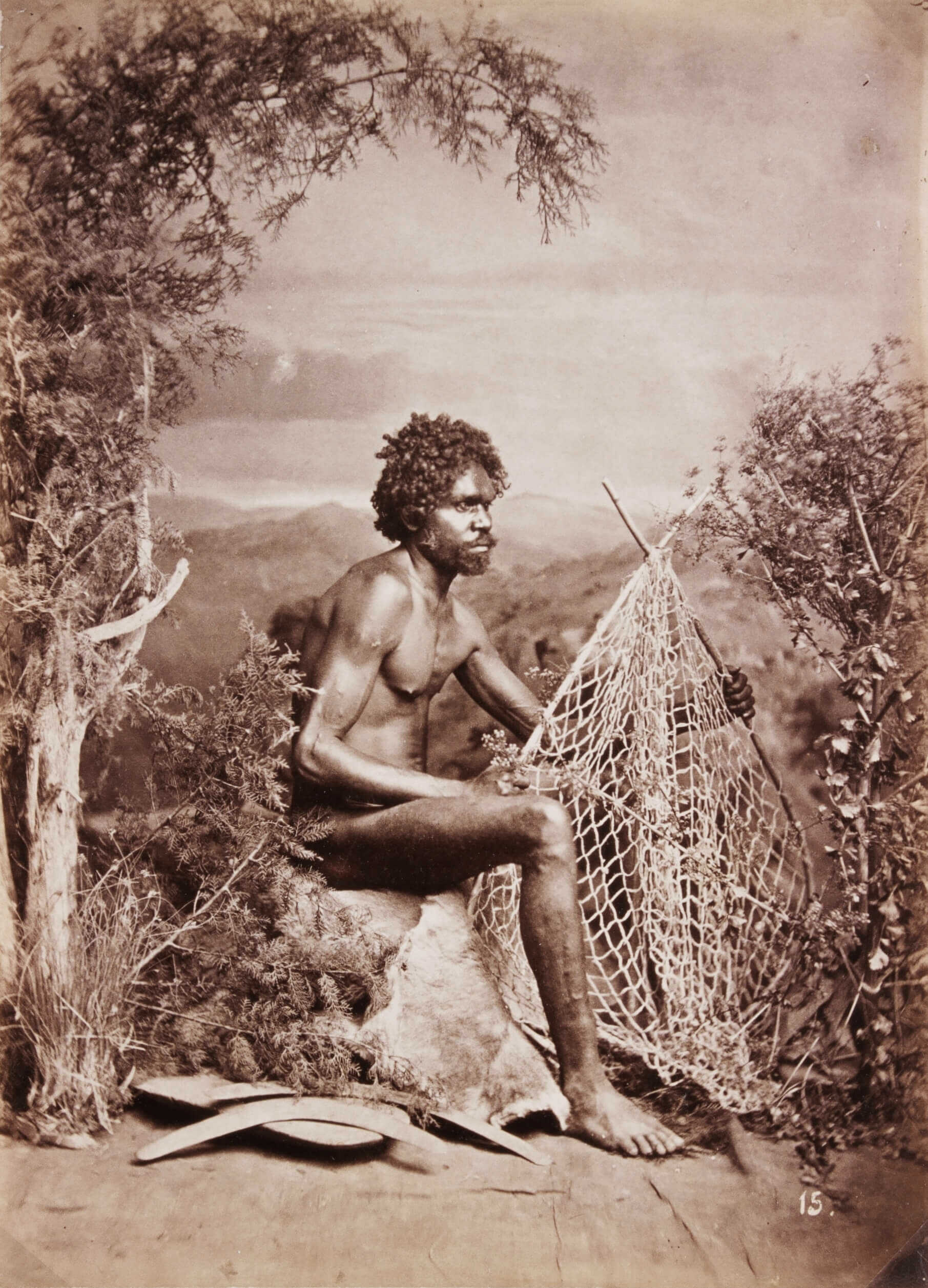 No. 15 Young man with a fishing net 1870-73